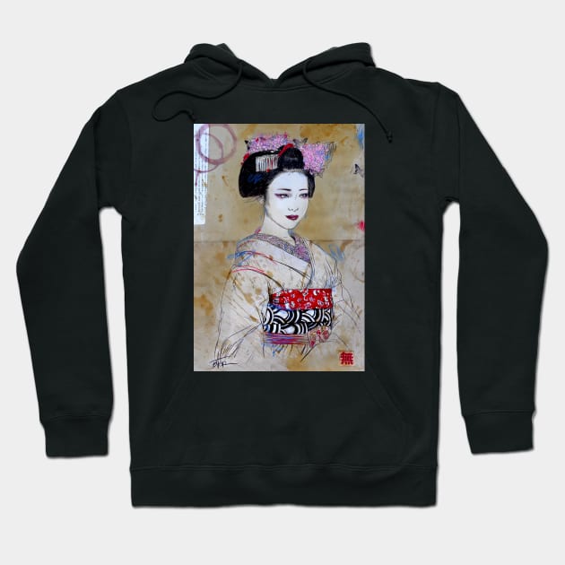 Kyoto Maiko Hoodie by Loui Jover 